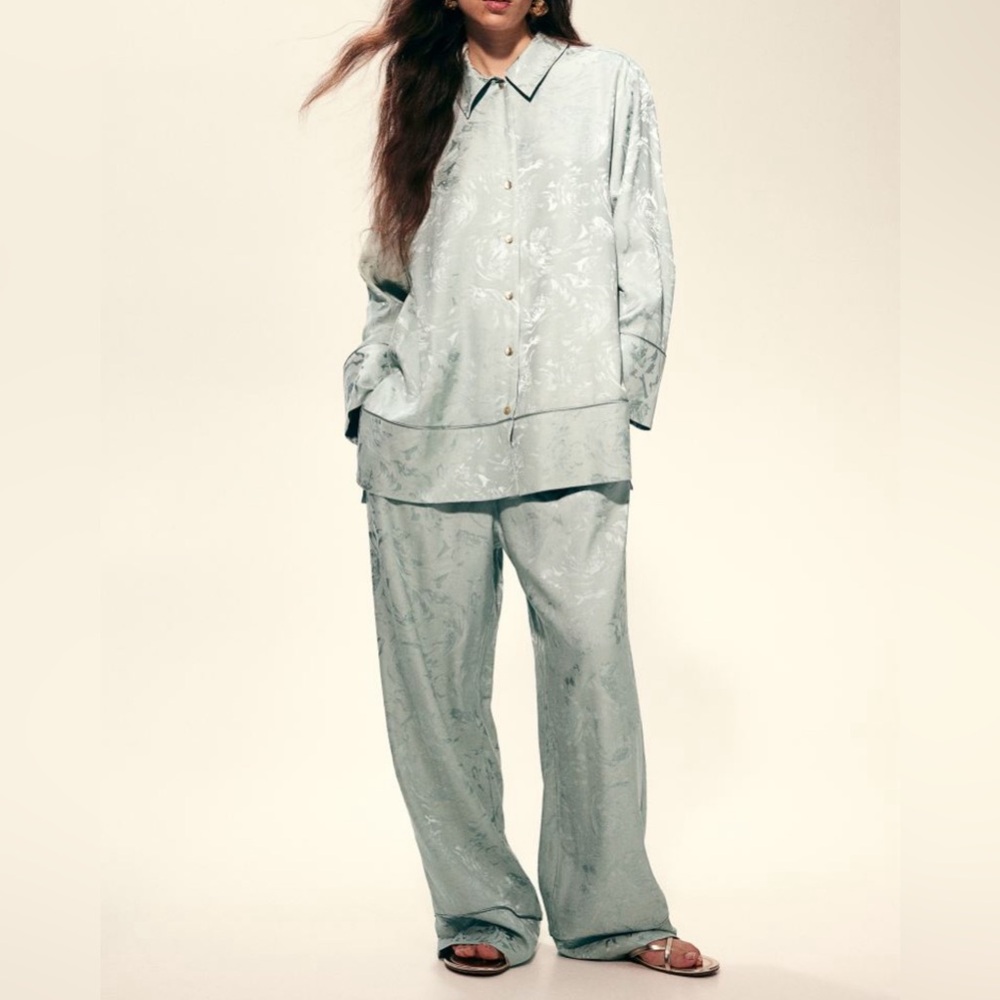 Hm jacquard weave shirt and pants